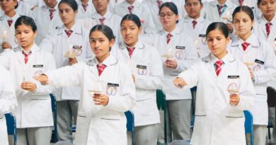 सीआईएमएस कॉलेज ऑफ नर्सिंग में 2025 बैच का लैंप लाइटिंग कार्यक्रम आयोजित