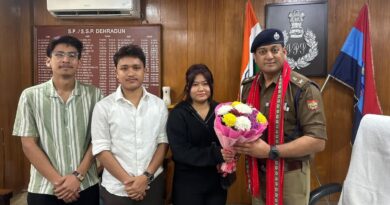 नॉर्थ ईस्ट स्टूडेंट एसोसिएशन के प्रतिनिधियों ने SSP देहरादून से की शिष्टाचार भेंट, छात्रों की सुरक्षा और सांस्कृतिक कार्यक्रमों पर हुई चर्चा