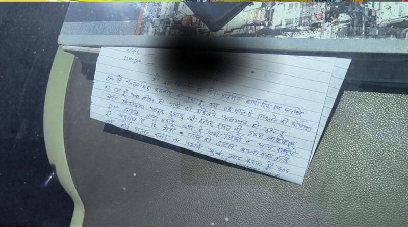डिप्रेशन से जूझ रहे अधिवक्ता ने उठाया खौफनाक कदम, कार में खत्म की जिंदगी