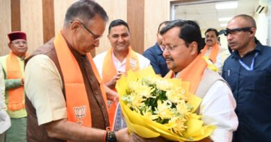 प्रदेश कार्यालय में भाजपा के राष्ट्रीय अध्यक्ष नितिन नवीन के उत्तराखंड आगमन पर कैबिनेट मंत्री गणेश जोशी ने किया भव्य स्वागत एवं अभिनंदन