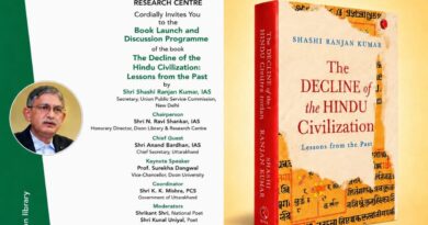 *अतीत का प्रतिशोध नहीं लिया जा सकता, उसे केवल समझा जा सकता है: देहरादून में लेखक शशि रंजन कुमार ने रखे विचार*