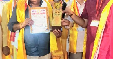 ‘शिक्षक कवि साहित्यकार नरेश चन्द्र उनियाल को विद्या वाचस्पति की मानद उपाधि’