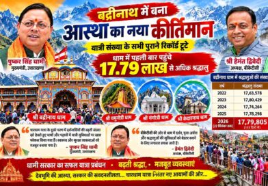 बद्रीनाथ में बना आस्था का नया कीर्तिमान